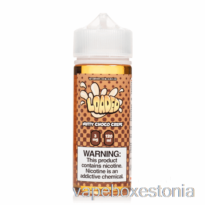 Vape Box Estonia Pähkline Choco Krepp - Laetud E-vedelik - Halastamatud Aurud - 120ml 6mg